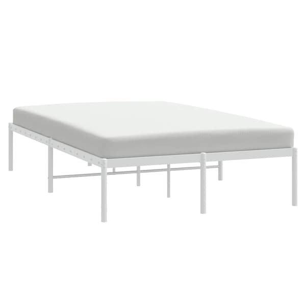 vidaXL metalsengestel hvid 120x190 cm