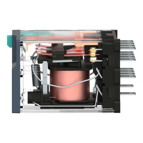 Zelio RXM LED miniaturerelæ 24V DC, 6A, 4 C/O-kontakter