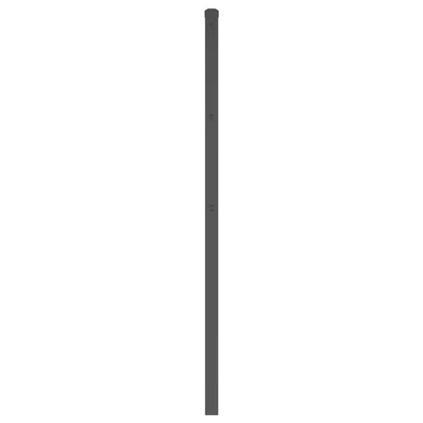 vidaXL metalsengegavl, sort, 193 cm