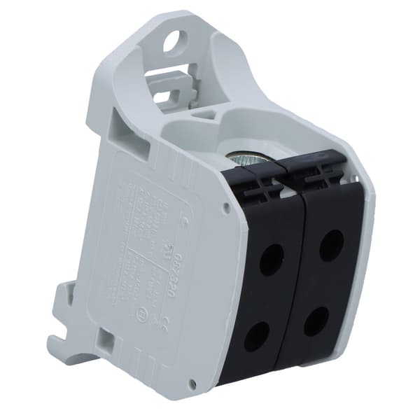 Gevindskinneforbindelse simblok STB 50-2 - Al/Cu, 87320, sort