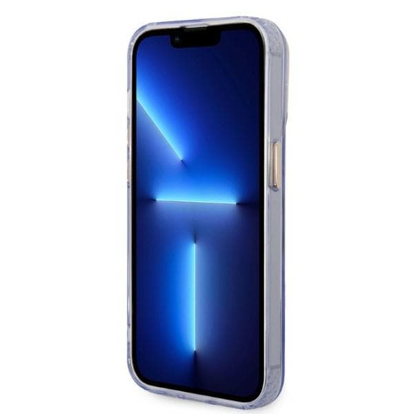 Guess Gold Outline Translucent MagSafe-etui til iPhone 14 Pro Max, lilla