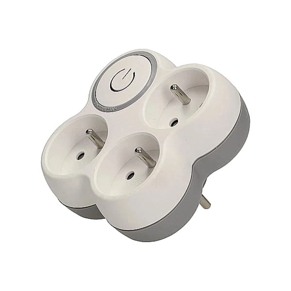 Elektrisk splitter T-tyv oplyst kontakt SLUK/TIL