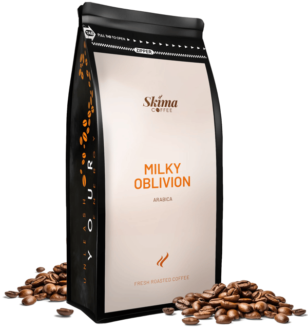 Kaffebönor 1kg MILKY FORGETTING 100% ARABICA Nyrostade + GRATIS