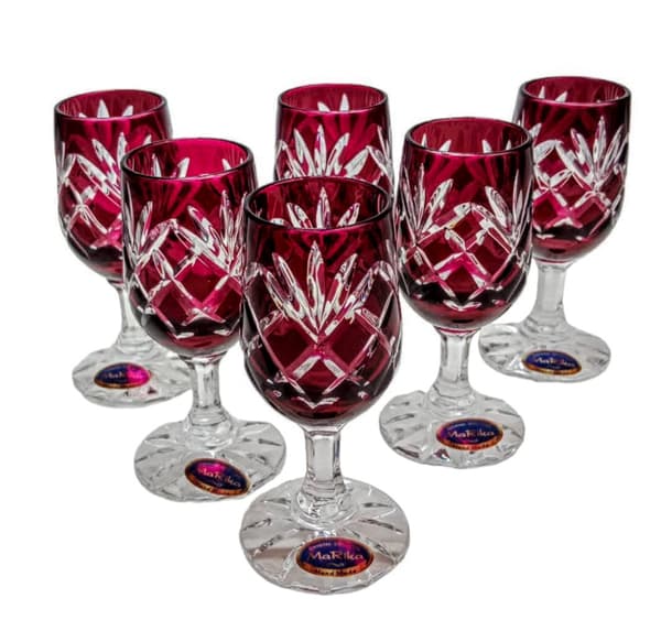 Ruby Crystal Vodka Glas 25 ml Ananas