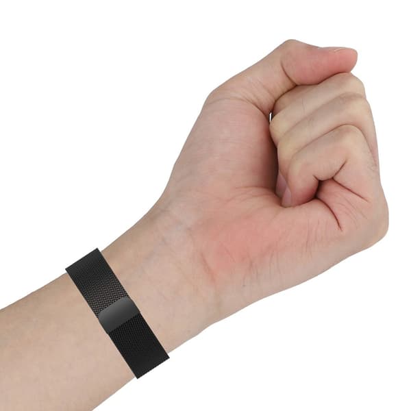 Ranneke Fitbit Versa 4 / Sense 2 -rannekkeelle, musta