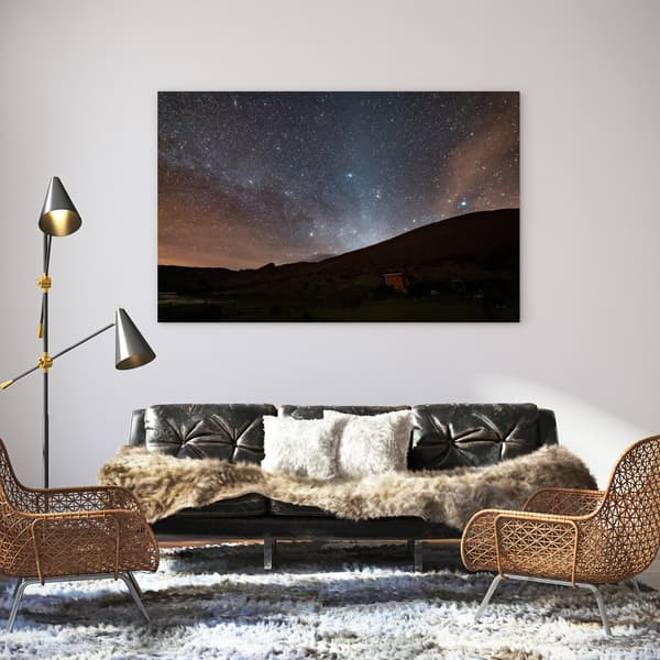 Canvastavla Rymden Stjärnhimmel 100x80