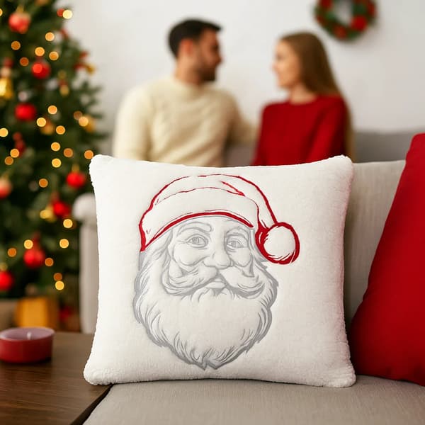 Julkudde NOEL Jultomten 45x45 cm