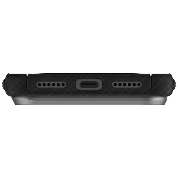 UNIQ Keva EDGE-cover til iPhone 17 Pro Max Magclick-opladning, sort