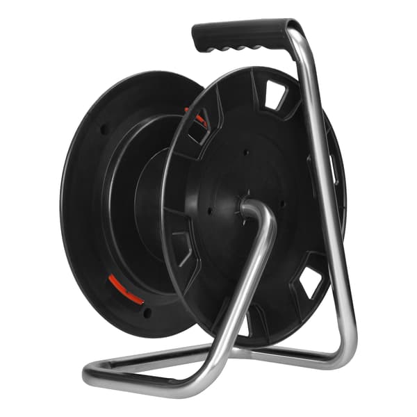 Kabelspoleopruller 4x 230V IP20 stikkontakter til 50m kabel