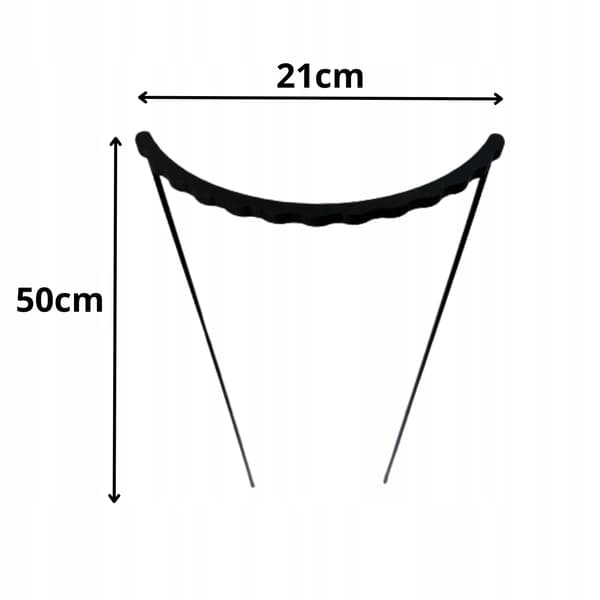 Klemme til støttering til blomsterplanter, støttering M 50x21cm, 3 stk.