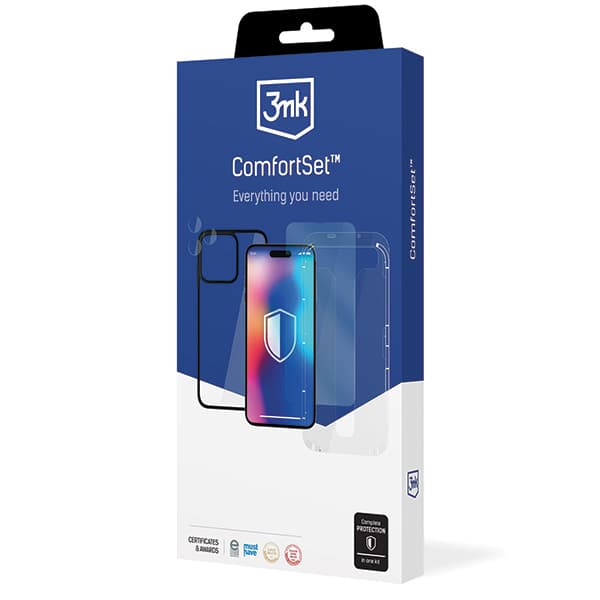 3MK Comfort Set 4-i-1 skyddstillbehör för iPhone 15 Pro Max