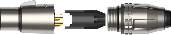 Vedenpitävä IP67 XLR-liitin Roxtone RX3MWP-NG