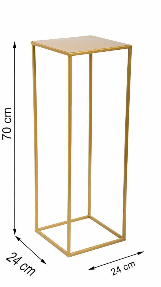 Gylden moderne stående blomsterstand 70cm