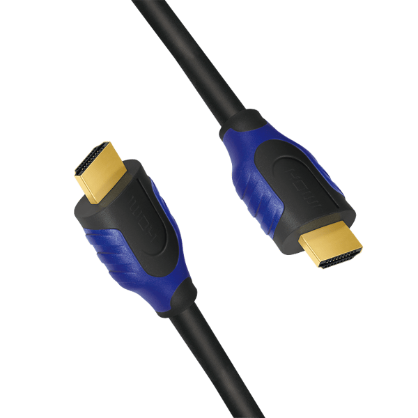 HDMI-kabel 4K/60Hz, 2m, Logilink, sort/blå, HD Premium