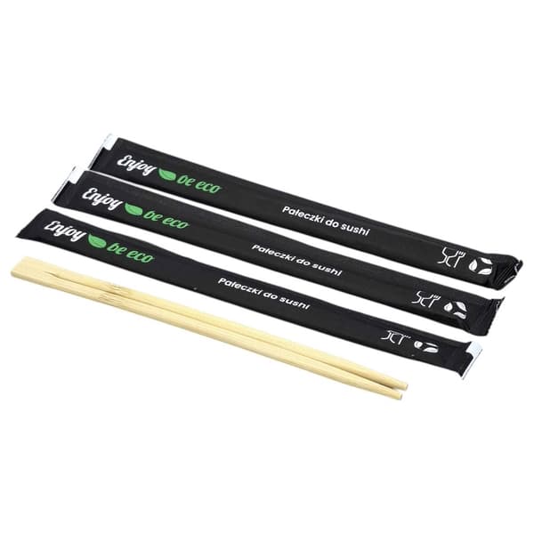 Træ sushi spisepinde sorte 100 stk. Nyd det