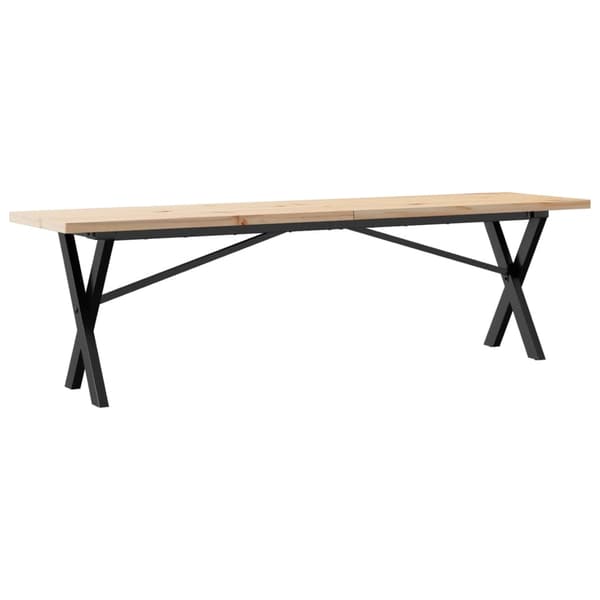 vidaXL Soffbord med X-formade ben 160x40x45,5 cm