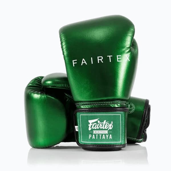 Fairtex Metallic Boxningshandskar 16OZ Gröna