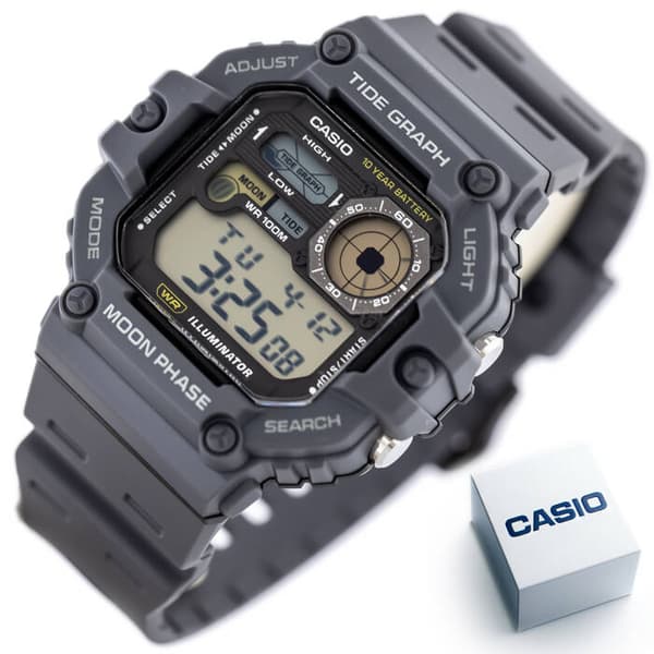 Herreklocka CASIO Digital Månfase WS-1700H-8AV + Låda