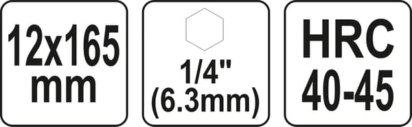 4-blad träborr 12mm hex YT-44681 YATO