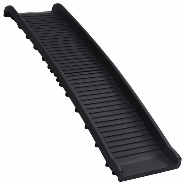 vidaXL foldbar hunderampe sort 155,5 x 40 x 15,5 cm