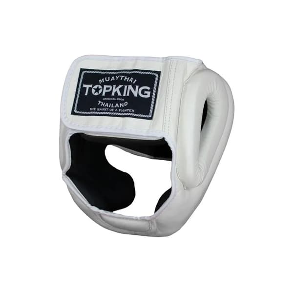 Top King Heltäckande Boxningshjälm Vit M