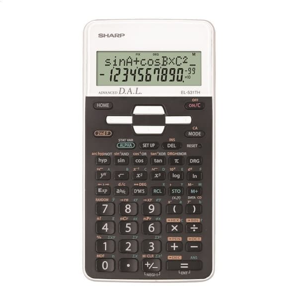 SHARP LOGMATOR VIDENSKABELIG ÆSKE HVID EL531THWH