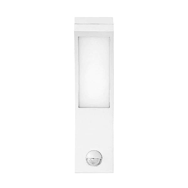 Hermetisk PYRYT 10W LED-trädgårdslampa med skymningssensor, vit