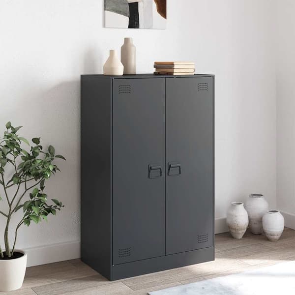 vidaXL sideskab antracit 67x39x107 cm stål