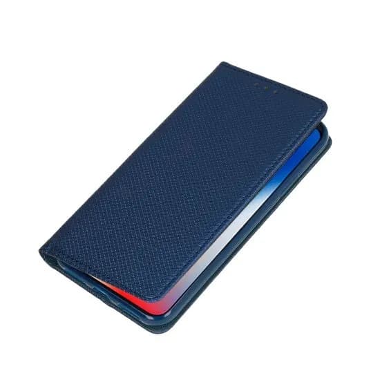 Fodral till APPLE IPHONE 12/12 PRO SMART MAGNET BOOKFODRAL MARINBLÅ + Glas