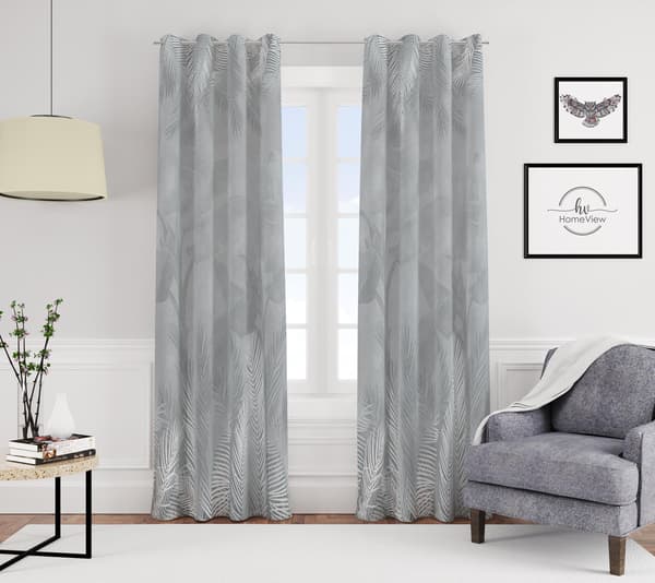Gardin med snørehuller print 176