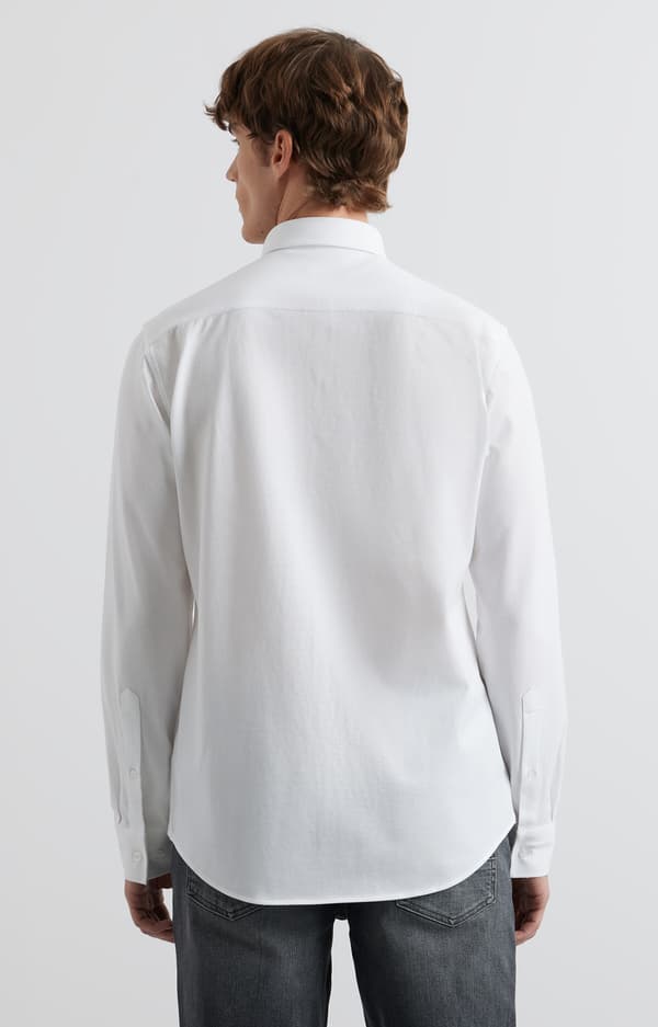 Slim strikskjorte XL