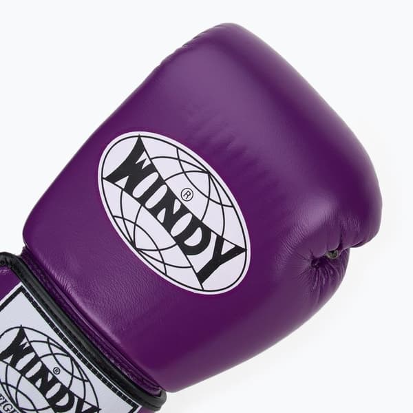 Windy Classic ægte læderboksehandsker 16OZ lilla