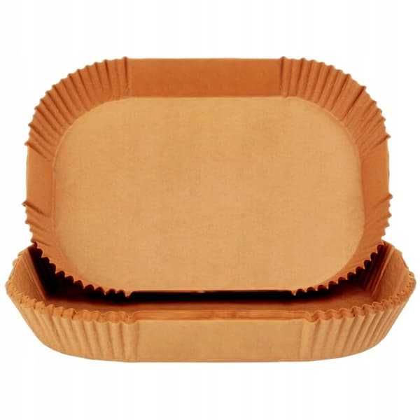 100x Pappersfack för airfryer, 22x14 cm