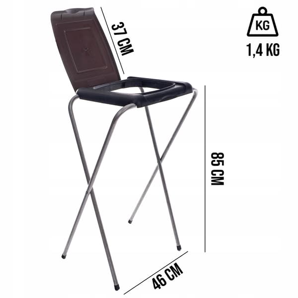 ECOselect 1 BRUN affaldssorteringsposestativ/stativ