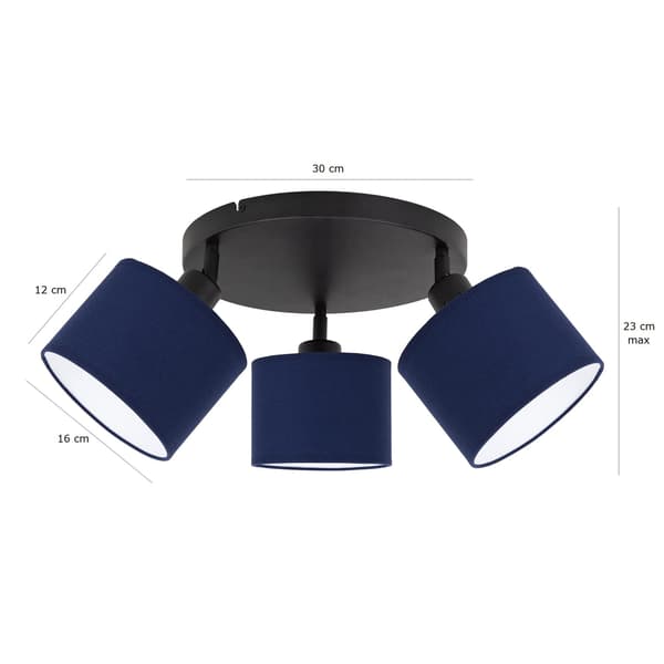 Tornado AMP3K-lampa, marinblå
