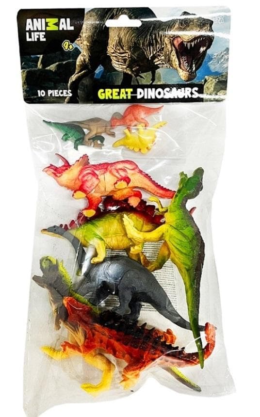 Dinosaurushahmoja 10 kpl