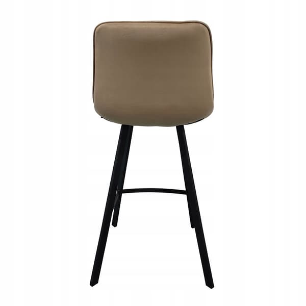 CAPPUCCINO hög barstol, sammet, LEROS, beige