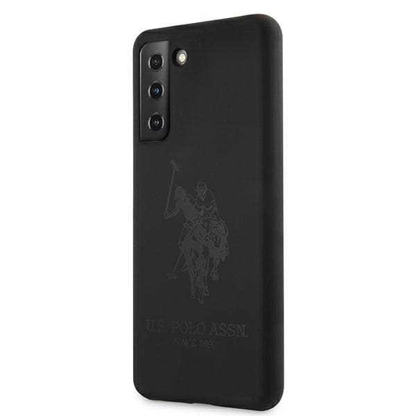 US Polo Silikone On Tone Etui til Galaxy S21 Sort