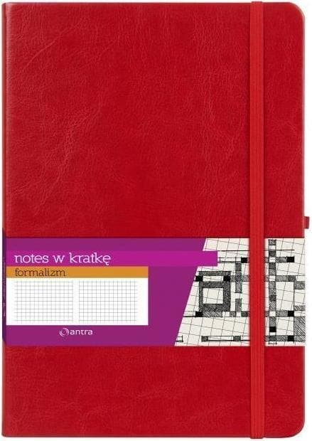 Notesbog A4 Grid Formalism Rød ANTRA