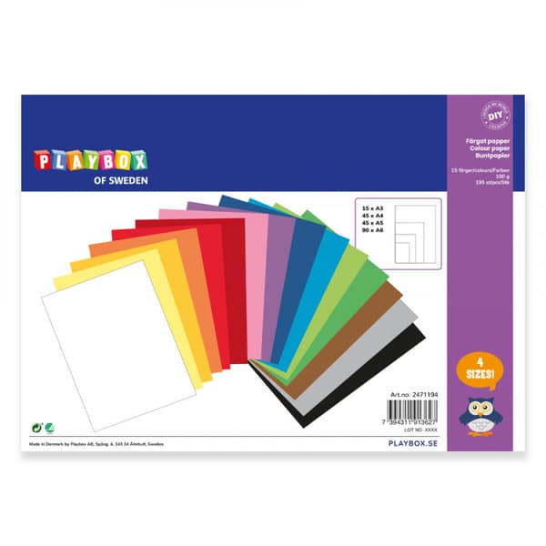 Kova koristepaperi A3 A4 A5 A6 195 kpl