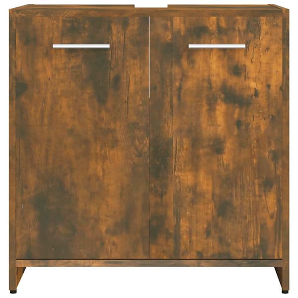 vidaXL badeværelsesskab røget eg 60x33x60 cm
