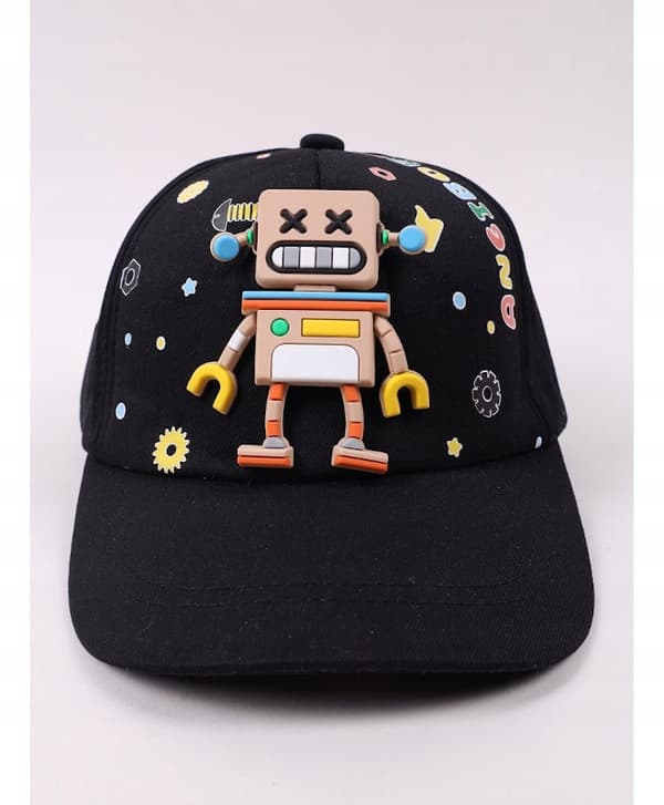 ROBOT 3D -BASEBALLLIPPIS MUSTA YO! 50/54 Ł031L