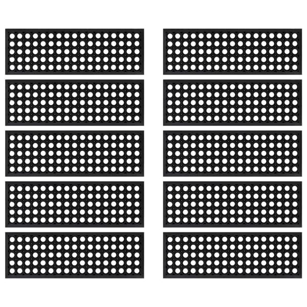 vidaXL Trappsteg, 10 st, 25x75 cm, gummi