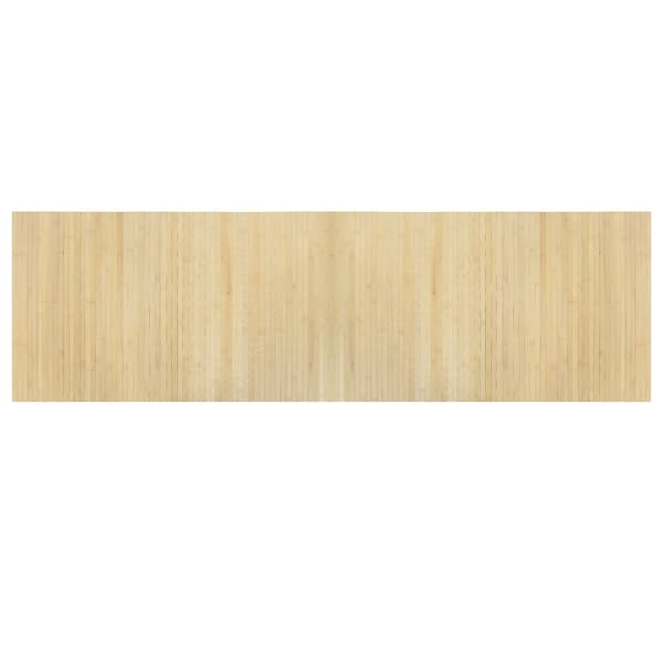 vidaXL Rektangulär matta, ljus naturfärgad, 60x200 cm, bambu