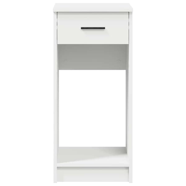 vidaXL computerstativ med skuffe hvid 35x45x77 cm