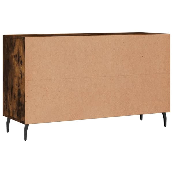 vidaXL kommode, røget eg, 100x36x60 cm, træbaseret materiale