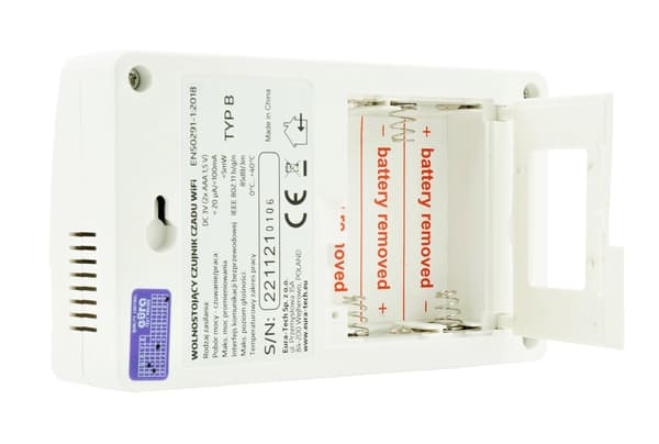 Kolmonoxidsensor Fristående Wifi Tuya App 85dB