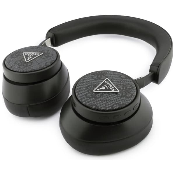 Guess 4G Triangle Logo Bluetooth Over-Ear Hörlurar Svarta