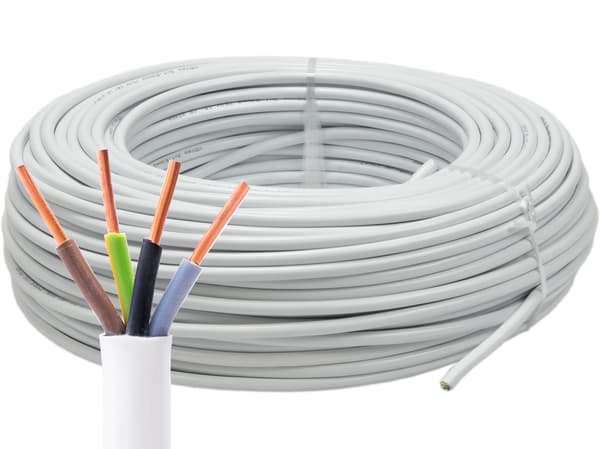 Rund elektrisk kabeltråd YDY 4x1.5