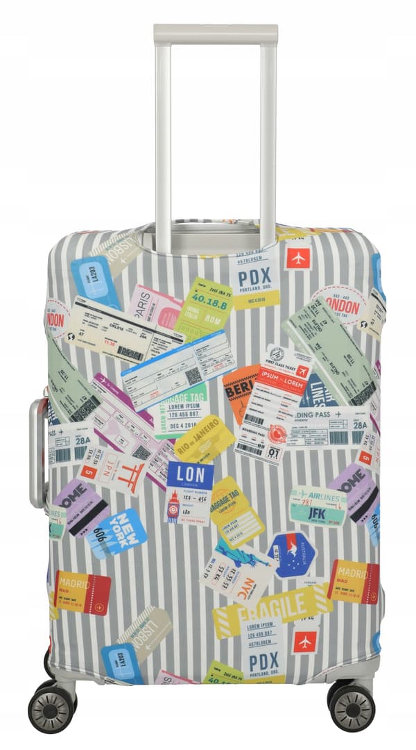 S77 Travelite elastisk overtræk til mellemstor kuffert M 71x48x29cm